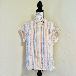Lucky Brand Open Tie Back Shirt
